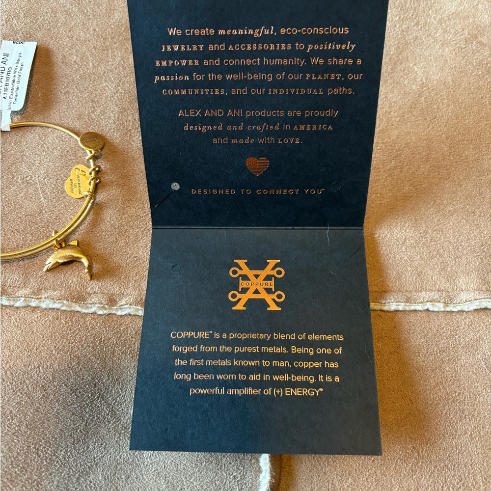 NWT Alex and Ani Dolphin bracelet - Picture 2 of 2